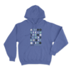 Moon Phases Unisex Hoodie Blue