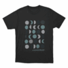 Moon Phases Unisex T Shirt Black